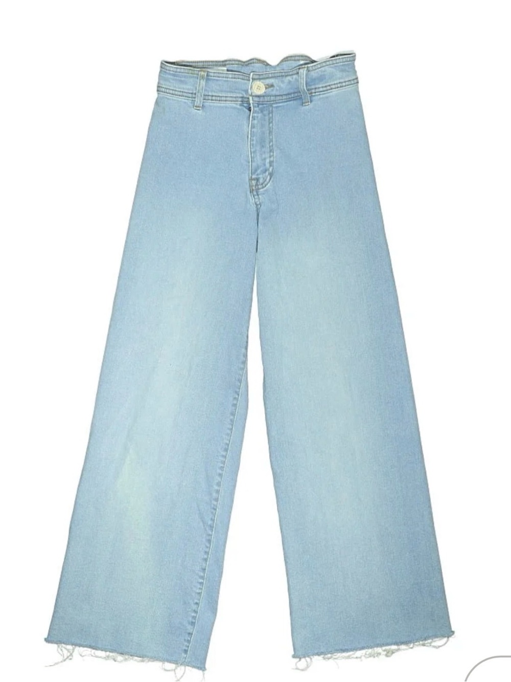 Zara Light Blue Wide-Leg Kids Jeans